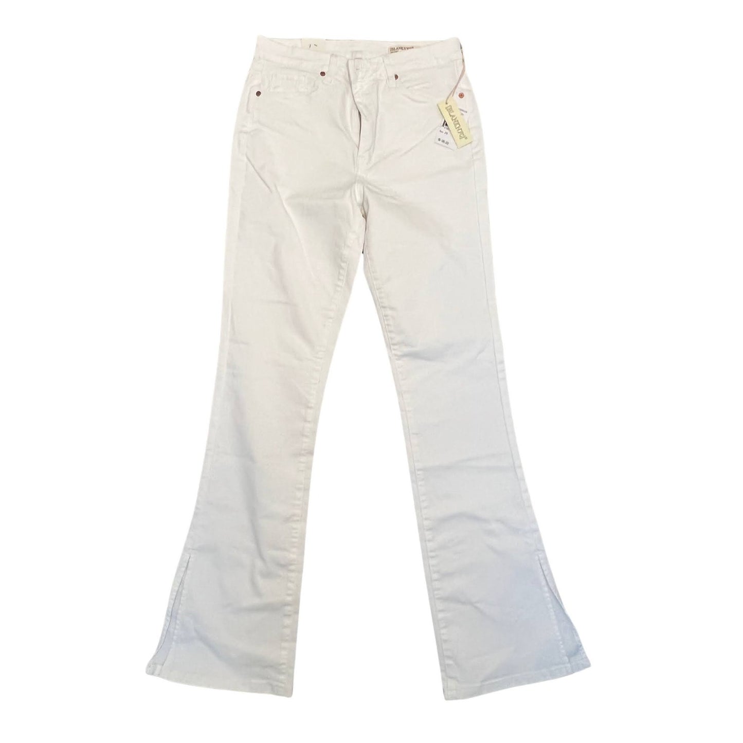 Blank NYC The Hoyt Bootcut Pants in White Vodka Soda Size 24 Zip Fly Stretch