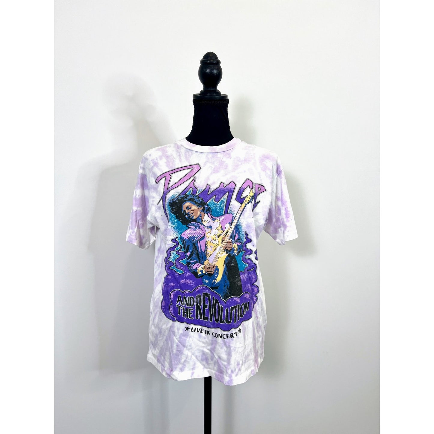 Daydreamer Prince Live in Concert Weekend Tee Lilac Spiral Small Graphic Print