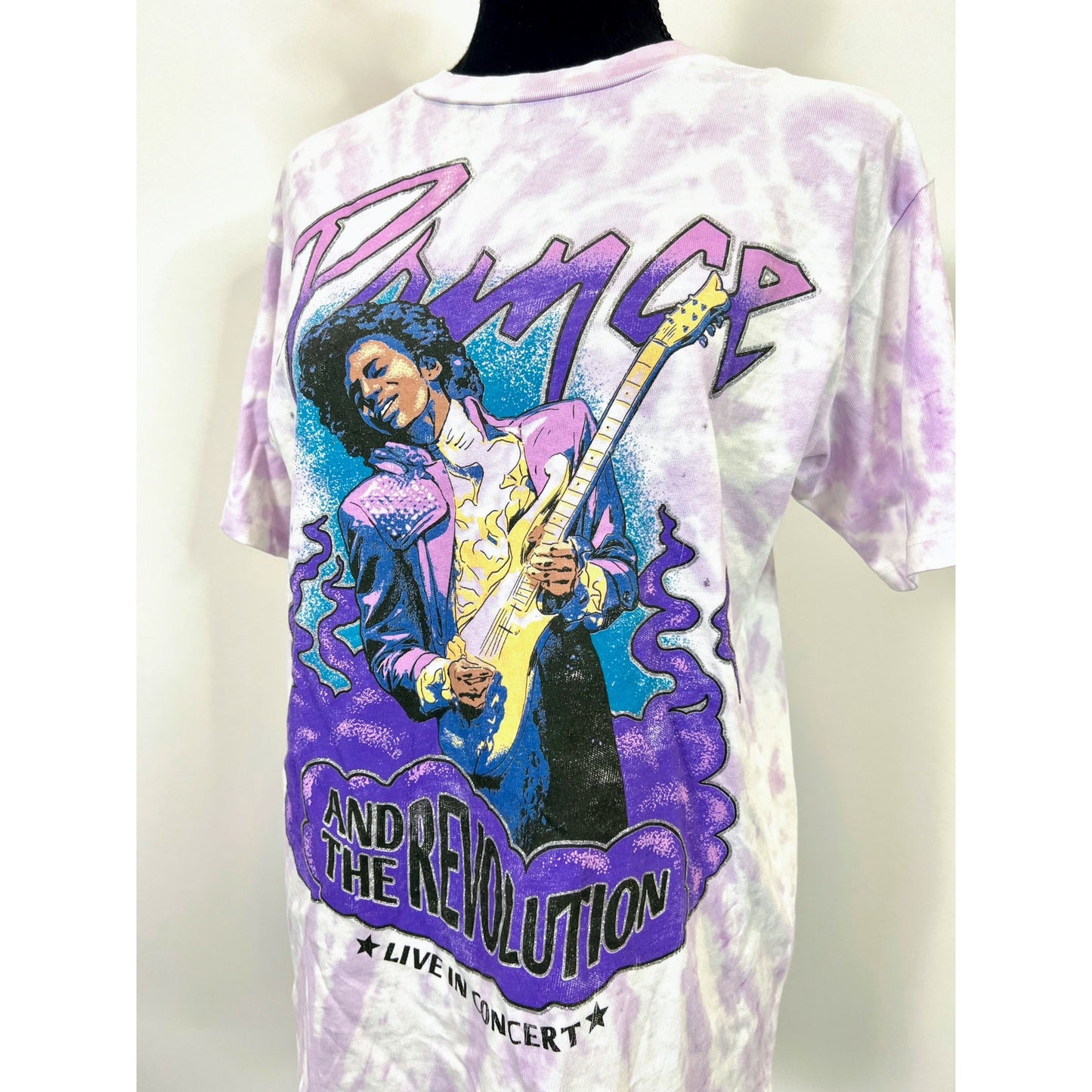 Daydreamer Prince Live in Concert Weekend Tee Lilac Spiral Small Graphic Print