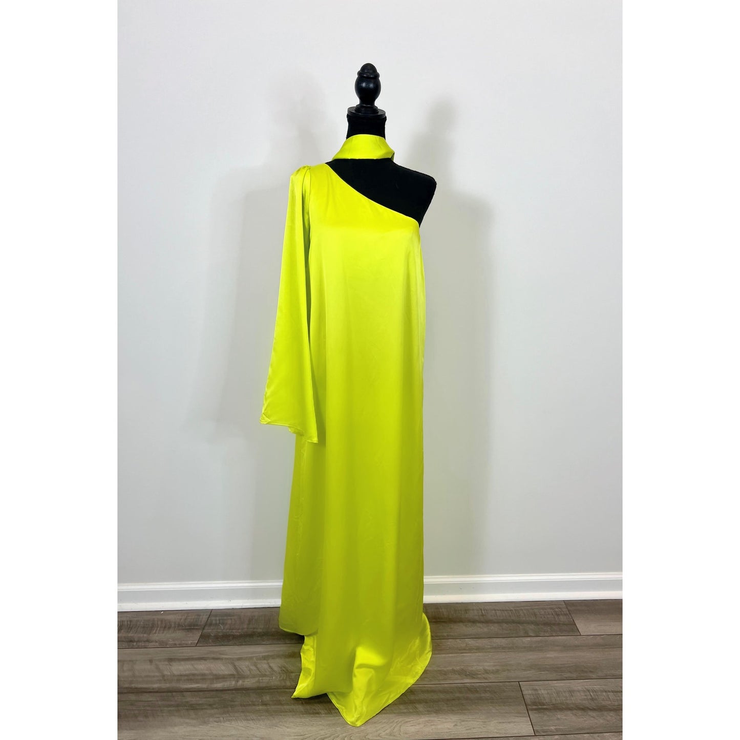 Show Me Your Mumu Get Together Maxi Dress in Citrine Luxe Satin Size XS Lined