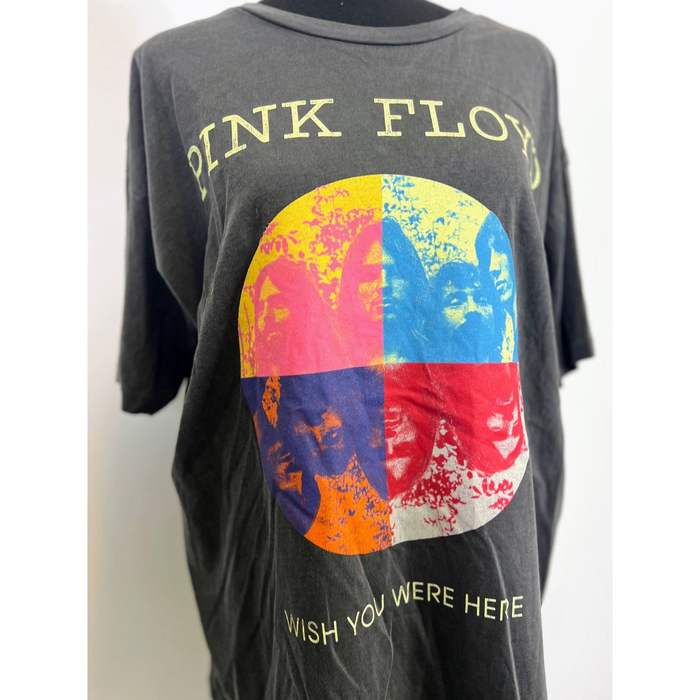 Daydreamer Pink Floyd Wish You Were Here Merch Tee in Pigment Black One Size