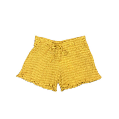 Savannah Morrow Zamia Shorts in Sunshine Size XXS Drawstring Pull-On Textured