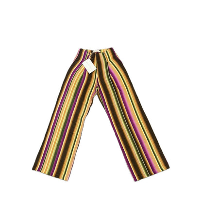 Savannah Morrow Ana Pants in Prism Multicolor Striped Wide Leg Zip Fly Colorful