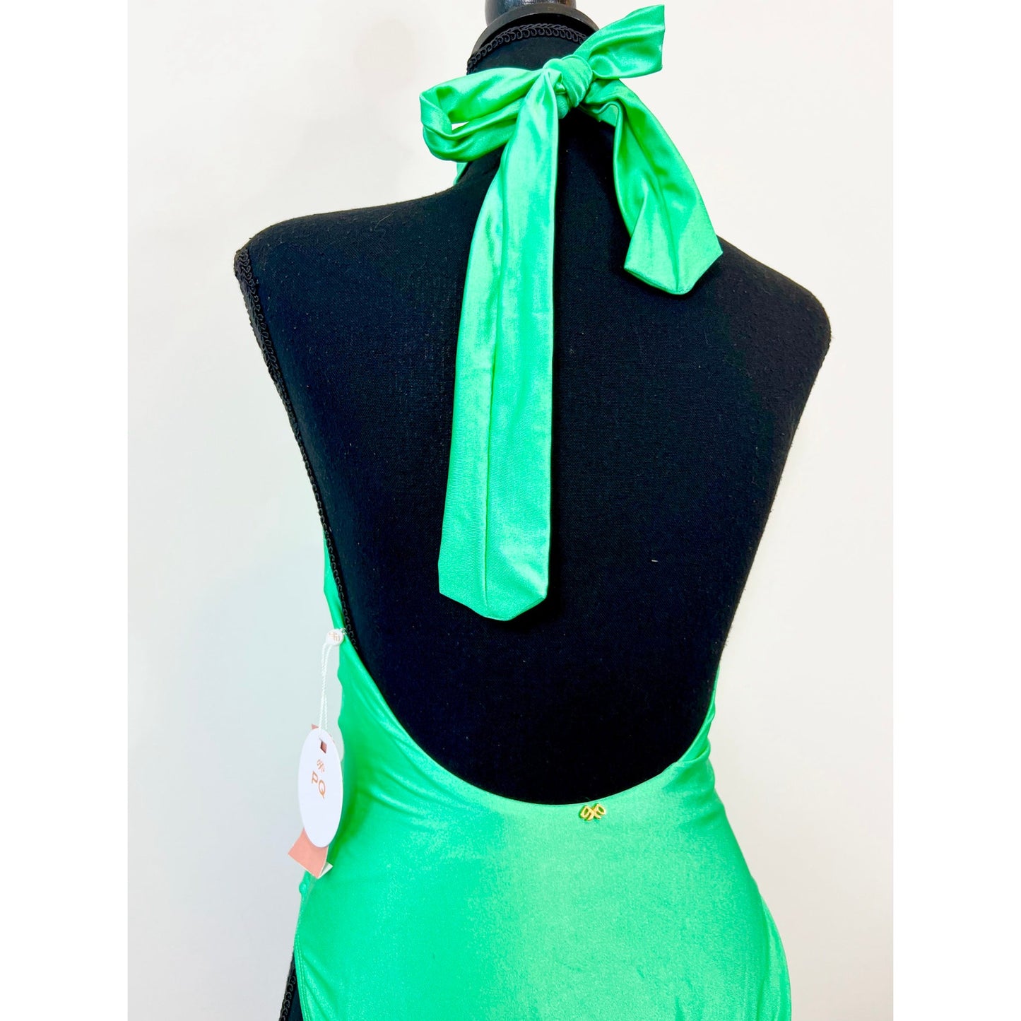 PQ Alex One Piece in Emerald Bay Large Halter Neck Waist Tie Lined Beach