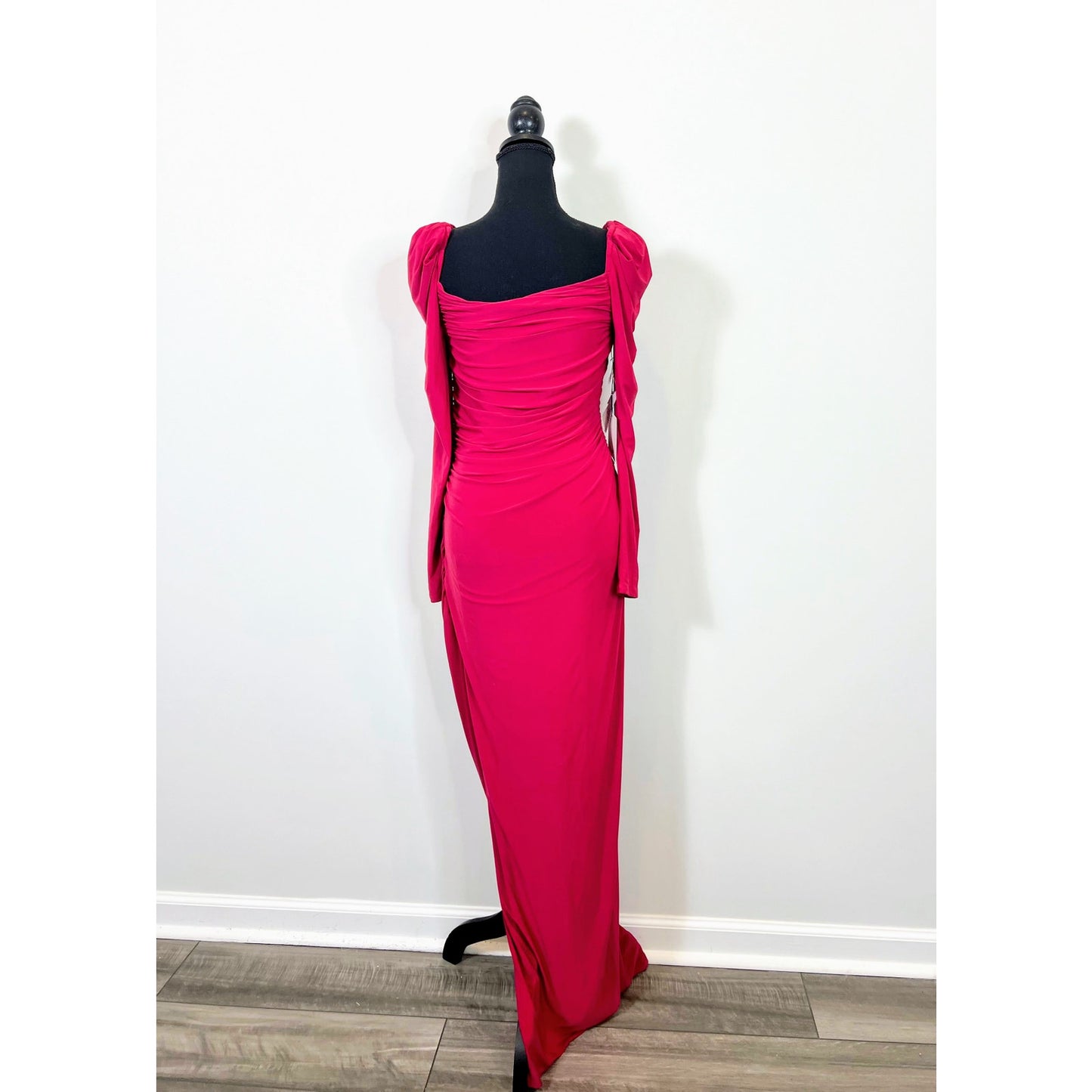 Majorelle Sweetheart Gown Maxi Dress in Berry Red Medium Lined Party Cocktail