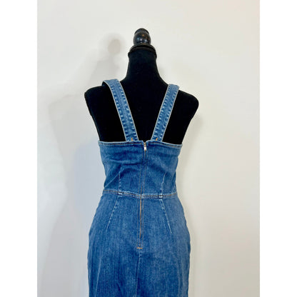 Reformation Denim Brisbane Romi Mini Dress in Brisbane Blue Size 4 Sleeveless