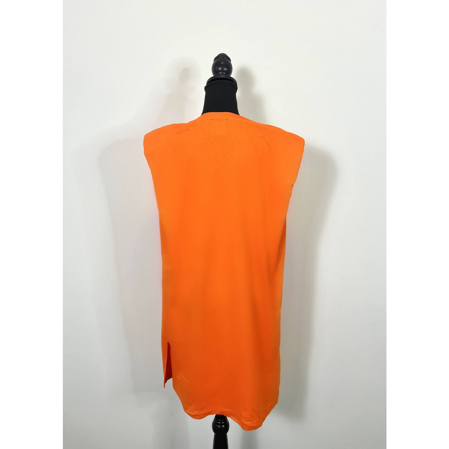 FARM Rio Going Bananas T-Shirt Dress in Orange Medium Sleeveless Cotton Boho