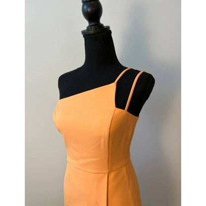 BGBCMaxAzaria Cocktail Asymmetrical Mini Dress in Orange Size 2 Sleeveless Lined