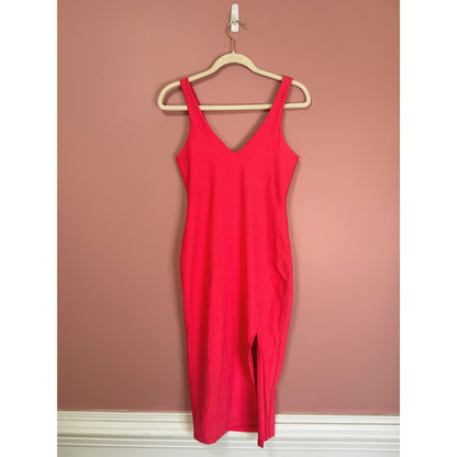Beyond Yoga Spacedye Inspire Midi Dress in Pink Size XS