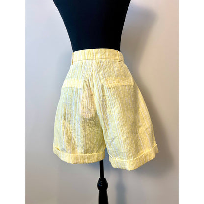 Cras Free People Sadie Suit Set in Yellow Size 42 Textured Relaxed Fit Party