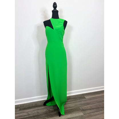 Amanda Uprichard x Revolve Gilda Gown Maxi Dress in Grass Green Small Lined