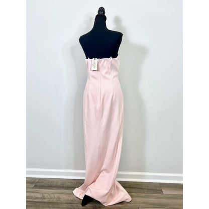 Katie May Infatuation Gown Dress in Blush Medium Strapless V-Neck Lined Cocktail