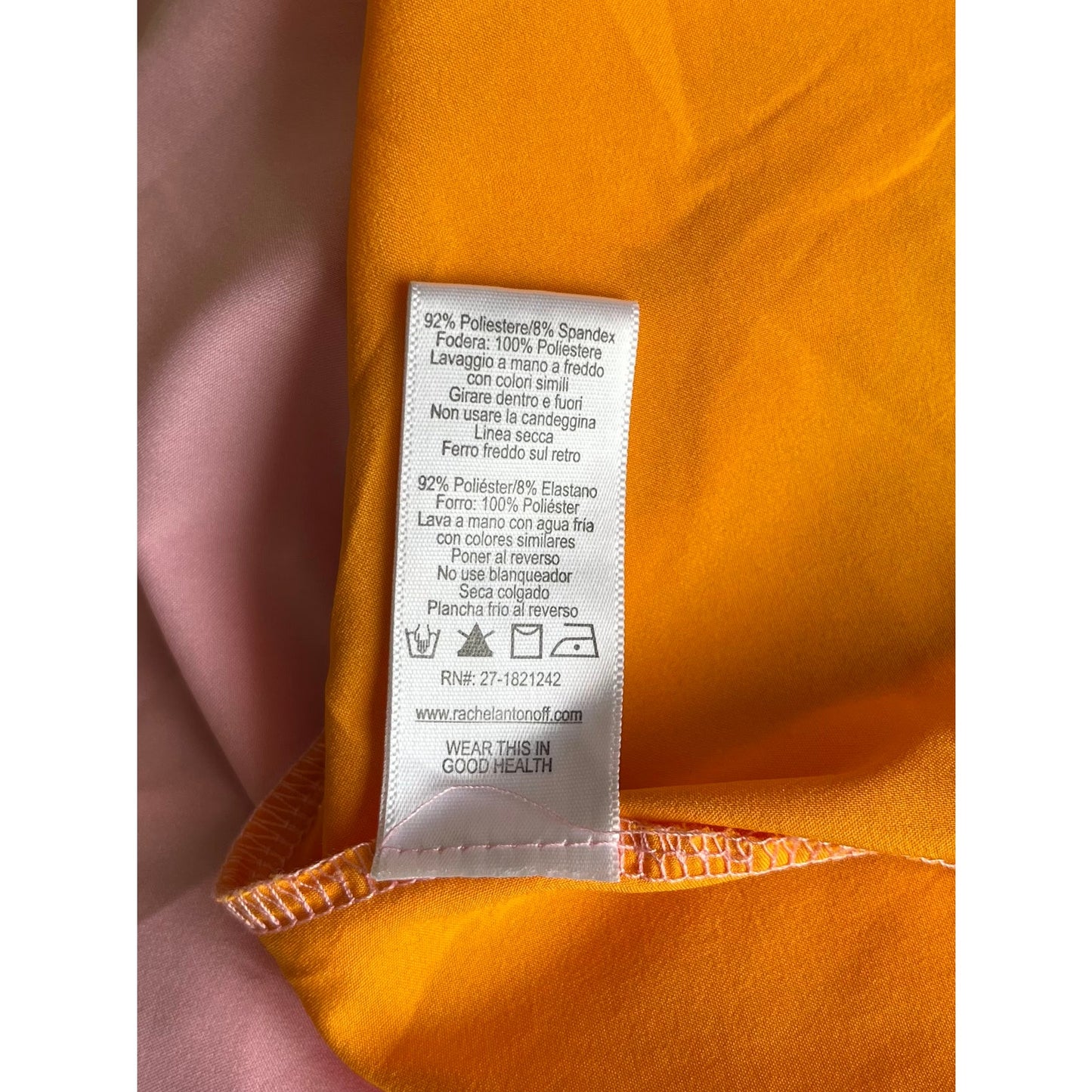 NEW Rachel Antonoff Olivia Mesh  Floral Midi Dress Orange/Pink Size 8