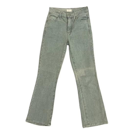 Mother The Insider Crop Bootcut Jeans in Military Green Size 24 Denim Zip Fly