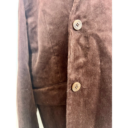 STAUD Trek Blazer in Mahogany Brown Large Corduroy Lined Pockets Formal Business