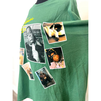 Daydreamer Biggie Signature Tee Stormy in Green One Size Short Sleeve Crew Neck