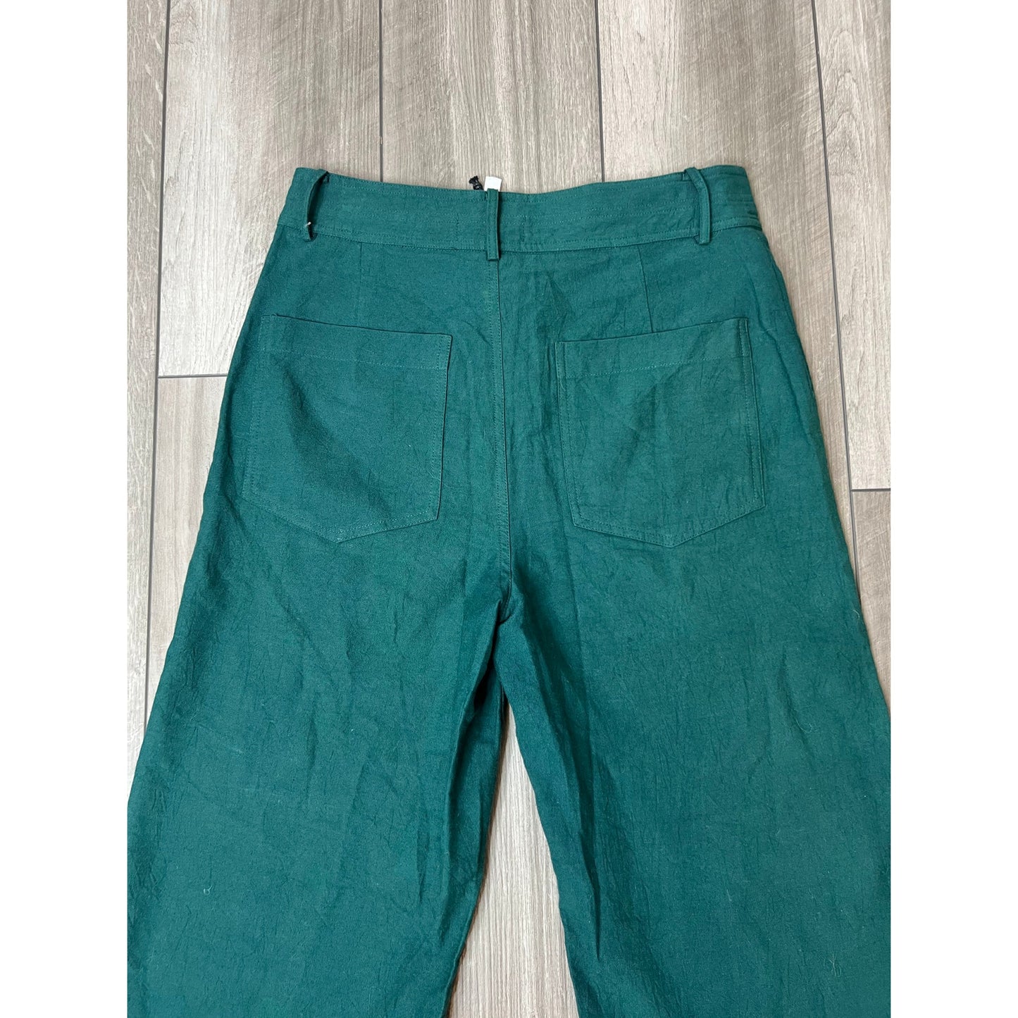 A Piece Apart Chino Merida Pants in Thyme Green Size 6 High Rise Flare Cotton