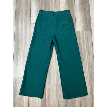 A Piece Apart Chino Merida Pants in Thyme Green Size 6 High Rise Flare Cotton