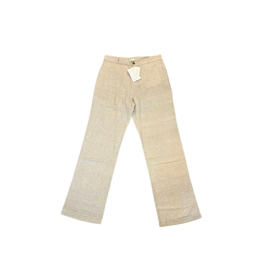 Savannah Morrow Cameron Pants in Natural Size XXL Zip Fly High Rise Silk Classic