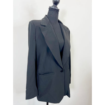 NONChalant Label Leah Blazer in Black Small Single Button Pocket Front Formal