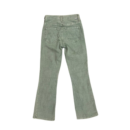 Mother The Insider Crop Bootcut Jeans in Military Green Size 24 Denim Zip Fly