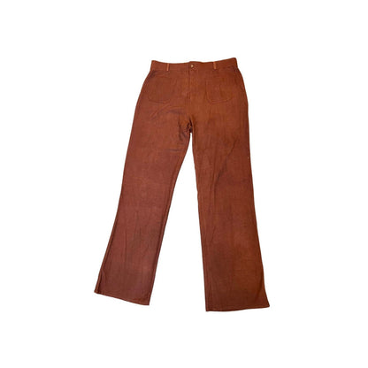 Savannah Morrow Jada Pants in Mahogany Red Size XXL Zip Fly Flat Front Classic