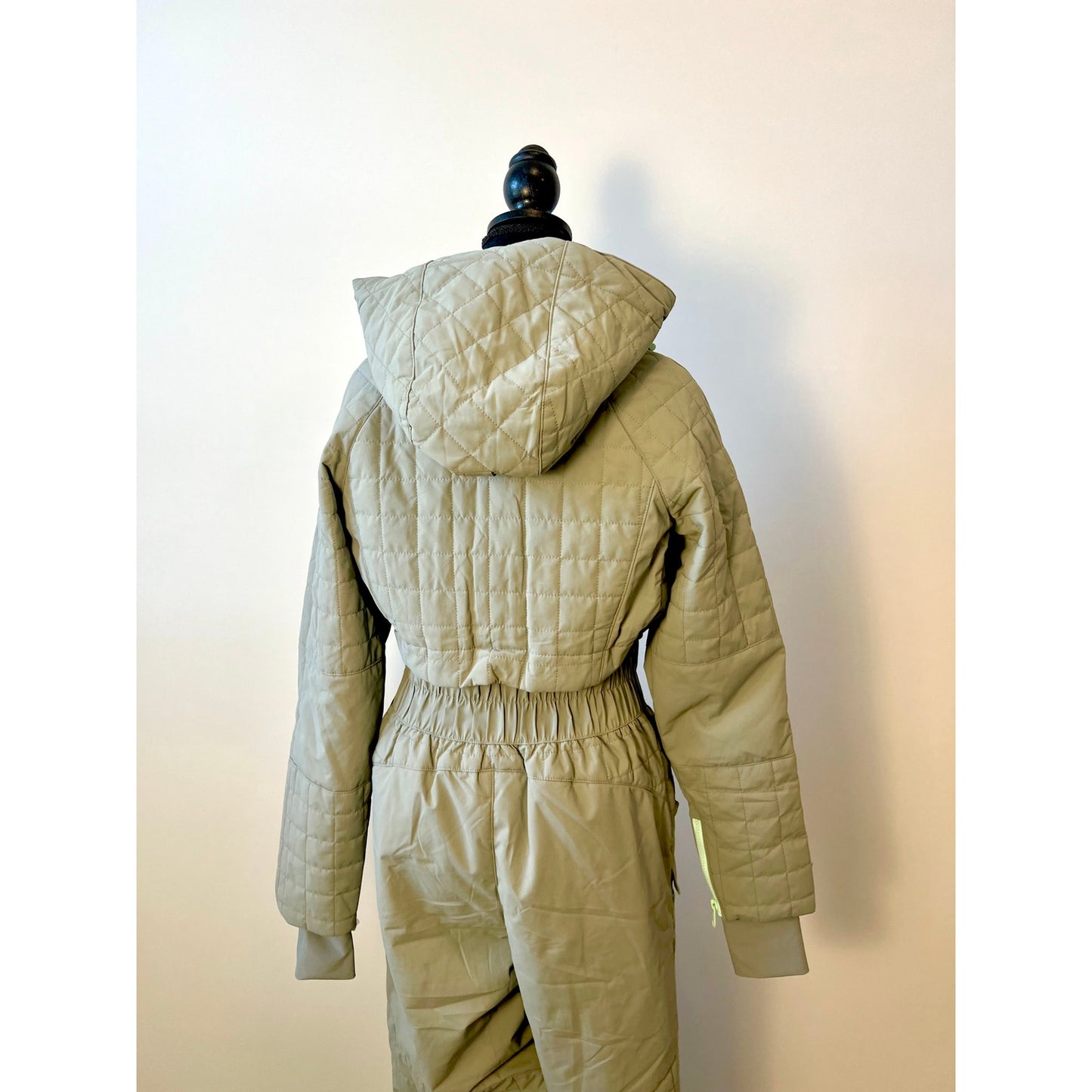 Free People FP Movement Snow Ski Suit in Greyed Olive Small Lined Pockets Winter