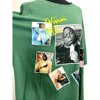 Daydreamer Biggie Signature Tee Stormy in Green One Size Short Sleeve Crew Neck