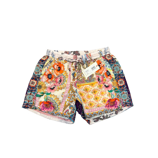 Johnny Was Logan Remy Shorts in Multicolor Floral Size XXS Pull On Lined Silk