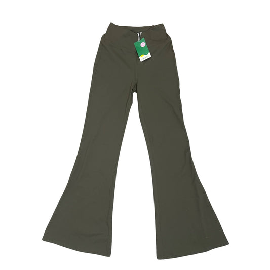 Halara Crossover High Waisted Back Pocket Super Flare Dark Green Leggings Small