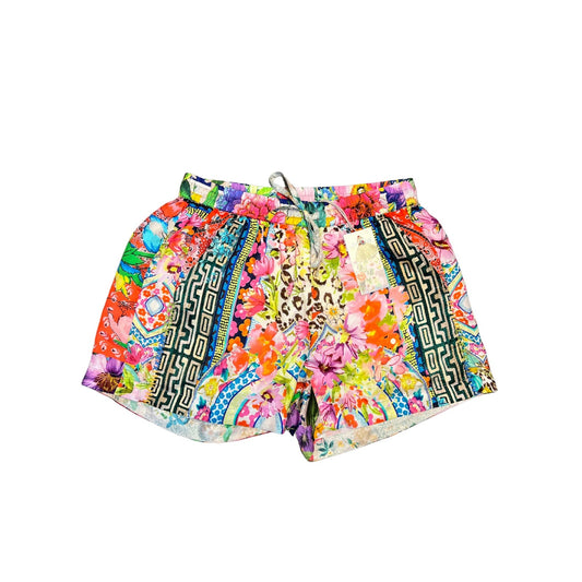 Johnny Was Aero Remy Shorts in Multicolor Floral Size XXS Pull On Lined Silk