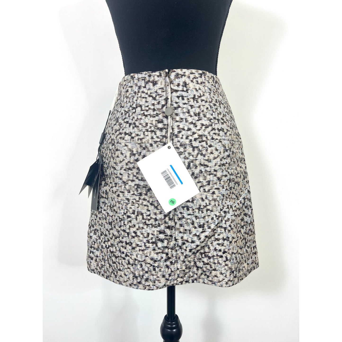 Dolce & Gabbana Double Breasted Mini Skirt Size US 4 Animal Print Lined Party