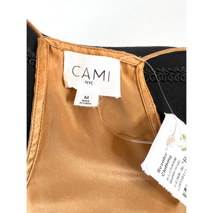 Cami NYC Racer Charmeuse Cami Tank Top in Butterscotch Medium Pullover Lace Trim