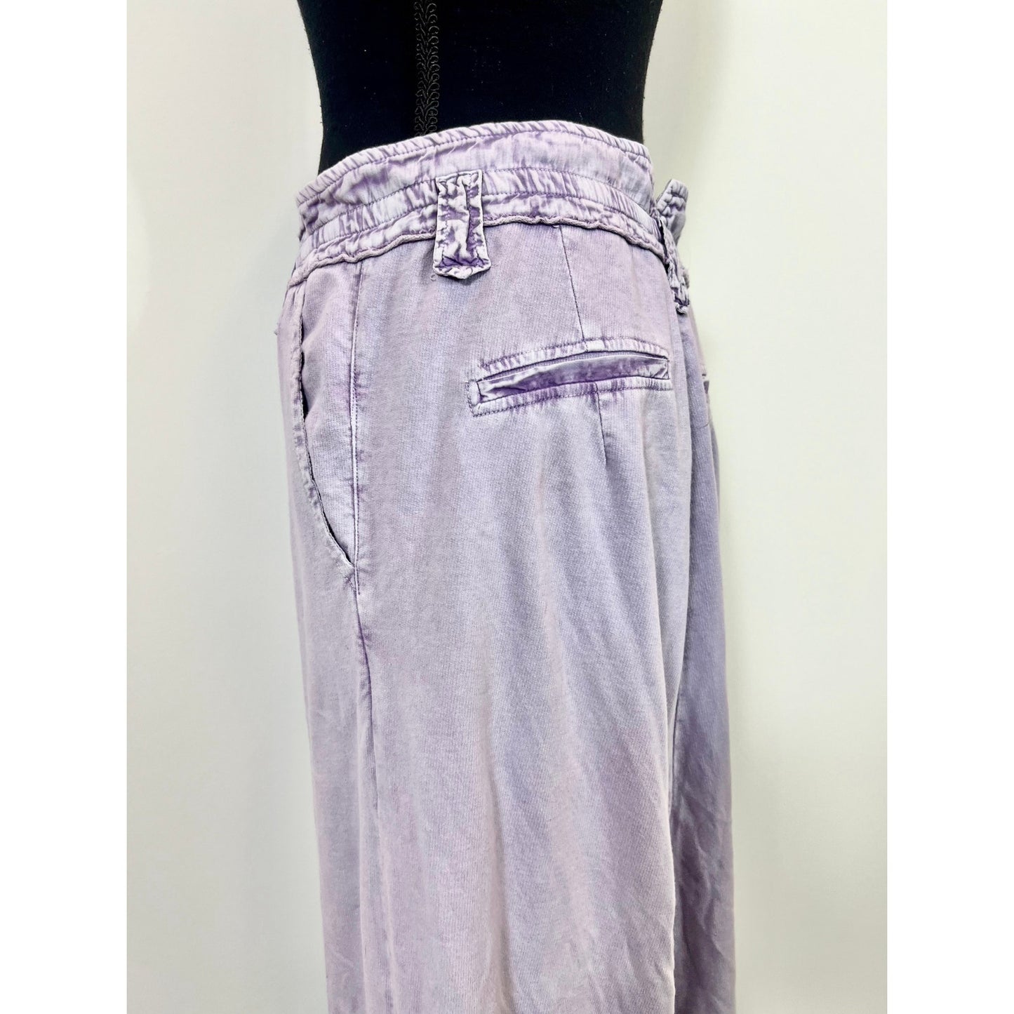 Free People One Kona Maxi Skirt in Lavender Medium A-Line Knit Party Cotton