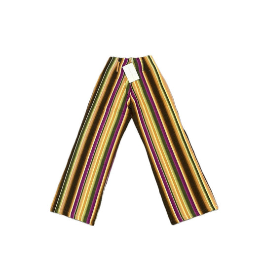 Savannah Morrow Ana Pants in Prism Multicolor Striped Wide Leg Zip Fly Colorful