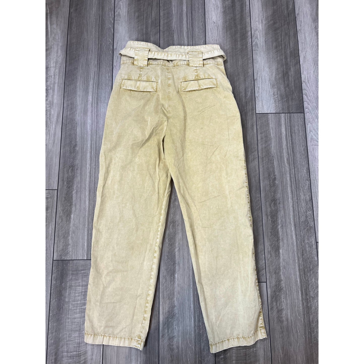 Free People Closed Glen Pants in Tan Size 30 Belted High Rise Tapered Stretch