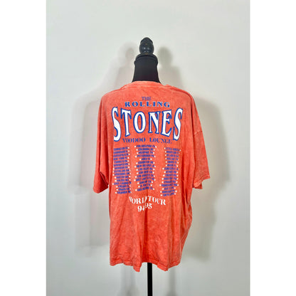 Daydreamer x Free People Rolling Stones 94-95 World Tour Tee in Orange Small