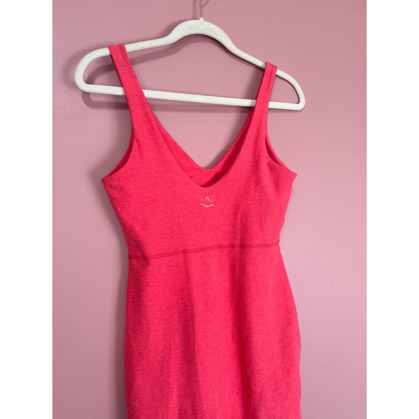 Beyond Yoga Spacedye Inspire Midi Dress in Pink Size XS