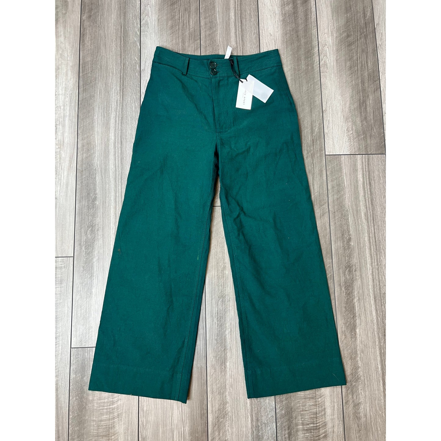 A Piece Apart Chino Merida Pants in Thyme Green Size 6 High Rise Flare Cotton