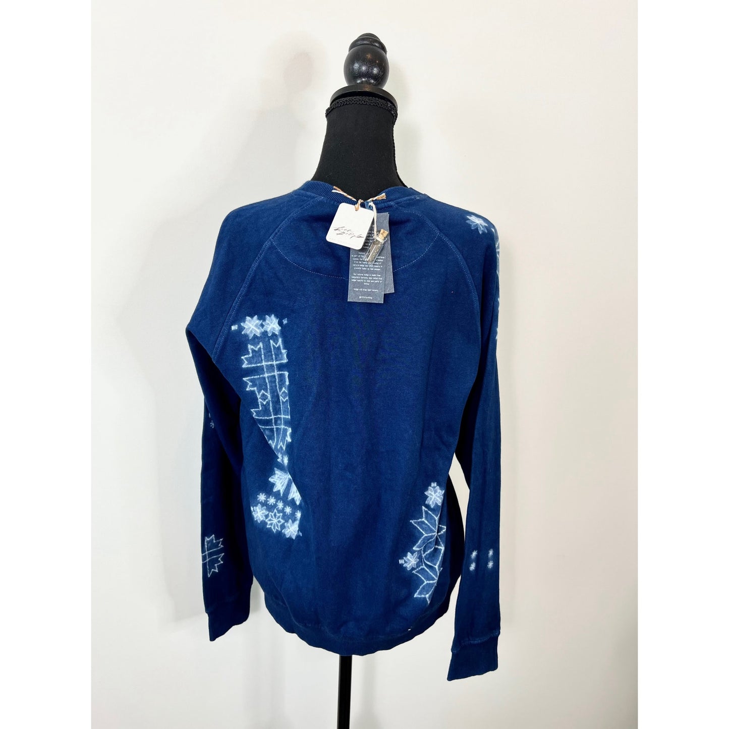 Free People 11.11 X We The Free Kolz Sweatshirt in Blue Small Pullover Knit