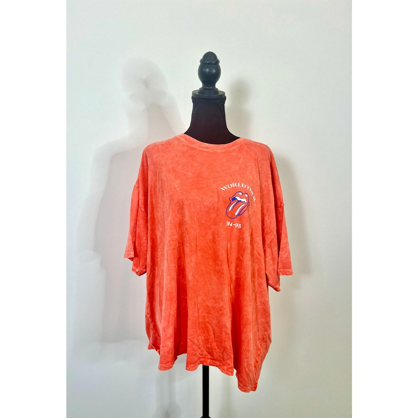 Daydreamer x Free People Rolling Stones 94-95 World Tour Tee in Orange Small